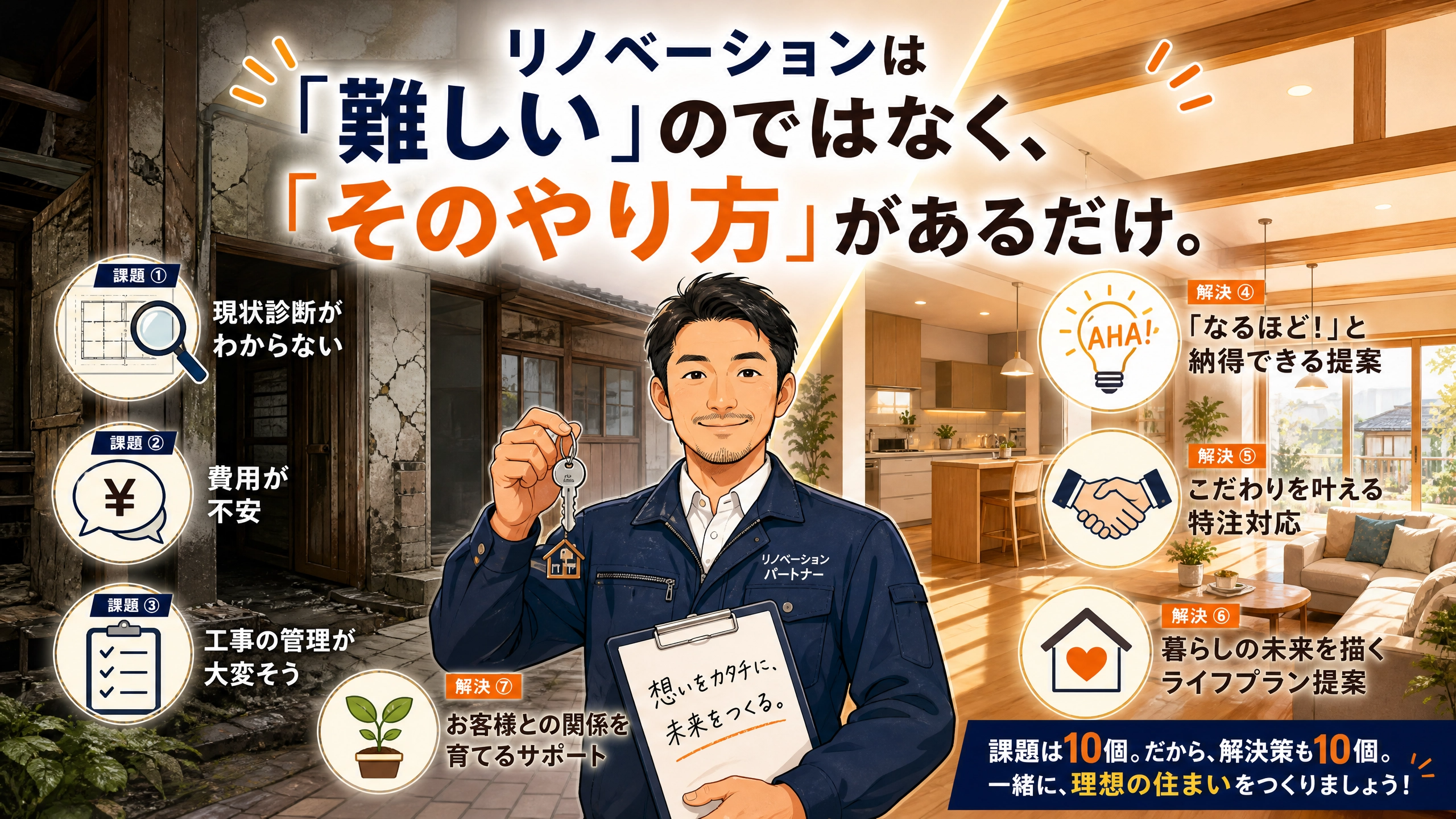 リノベーションは”難しい”のではなく、“そのやり方がある”だけ