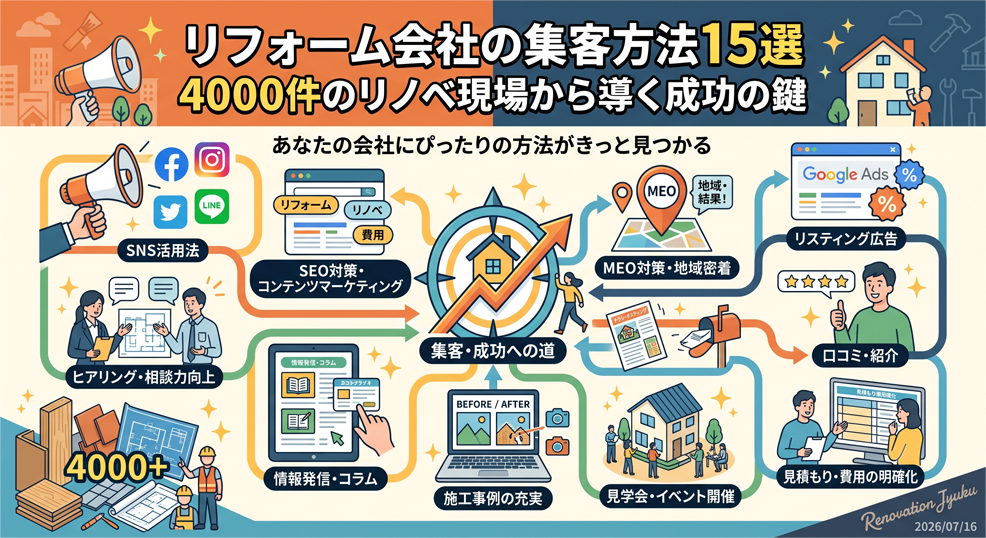 リフォーム集客方法15選
